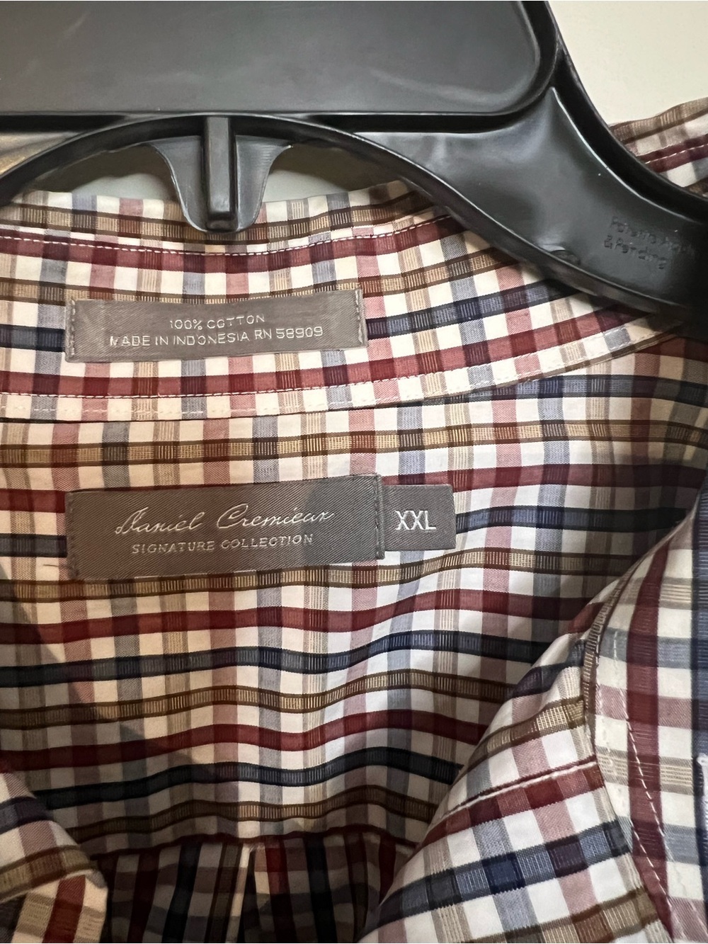 Daniel Cremieux Plaid Button-Down Shirt in Red, Brown & Blue